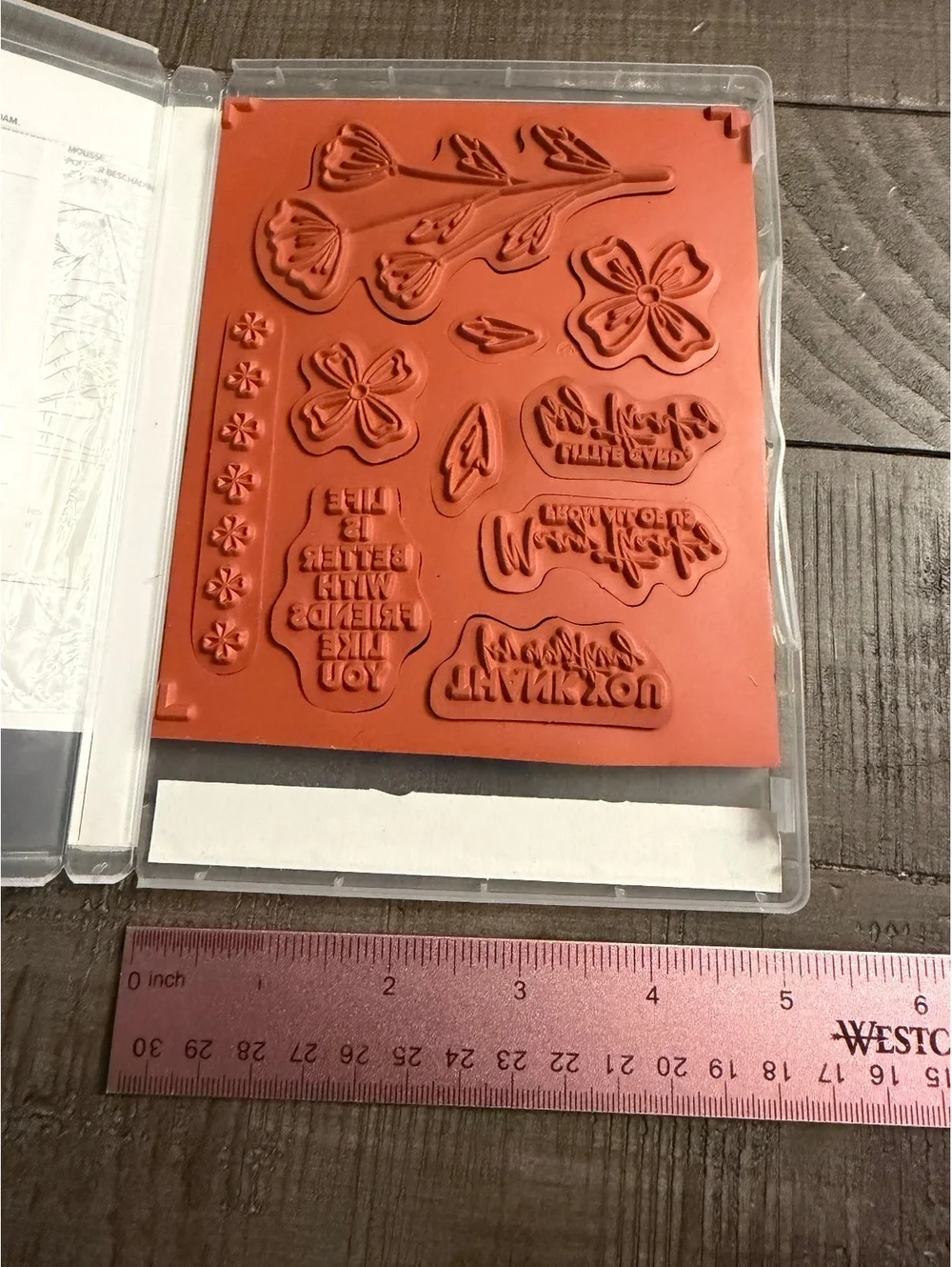 Stampin’ Up Flowers Of Friendship stamp set with Flowers & Leaves shape punch